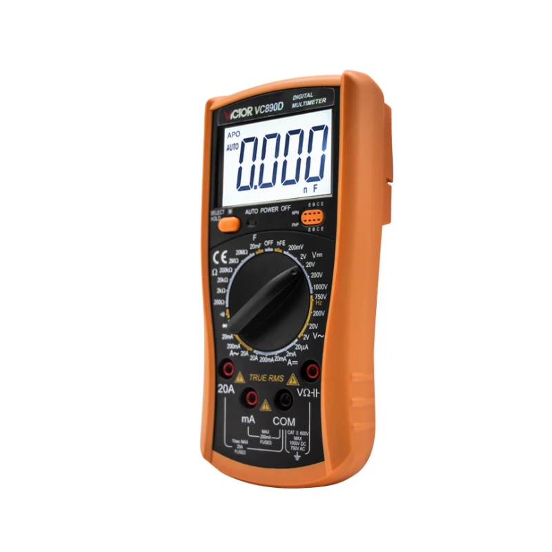 Цифровой мультиметр VICTOR VC890D/VC890C + профессиональный вольтметр True RMS конденсатор 20
