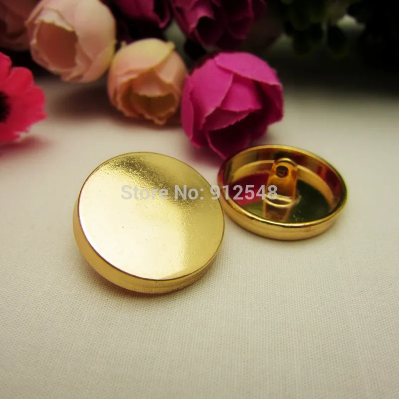 1410844,10pcs,gold metal Smooth buttons in Gold Color,Classic fashion brand buttons,garment