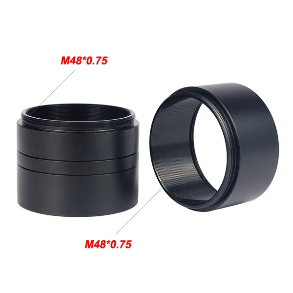 M48x0.75 em Ambos os Lados Kit para Câmeras e Oculares comprimento Laida Novo 2 e m48 extension Tubo 5 Milímetros 10mm 15mm 20mm m0151a 9 Telescópio e binóculos