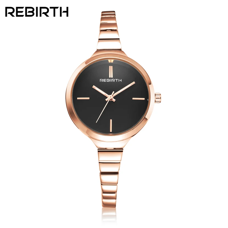 

REBIRTH 2017 Luxury Women Watch Famous Brands Gold Fashion Design Bracelet Watches Ladies Women Wrist Watches Relogio Femininos
