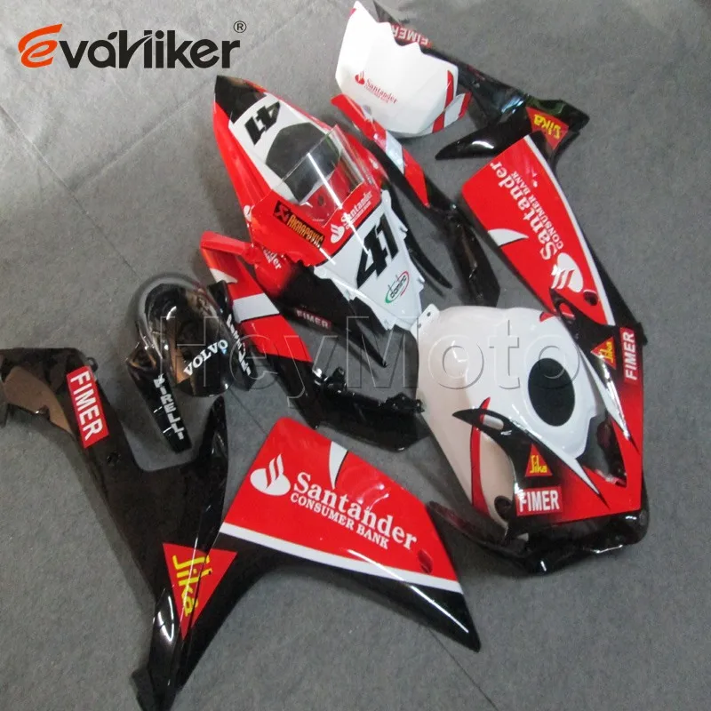 Капот мотоцикла на заказ для YZF-R1 2007-2008 YZF R1 07 08 ABS обтекатель двигателя+ винты синий черный литья под давлением H2 - Цвет: G