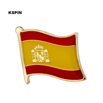 

Spain flag badge pin lapel pin 100pcs a lot Brooch Icons KS-0190