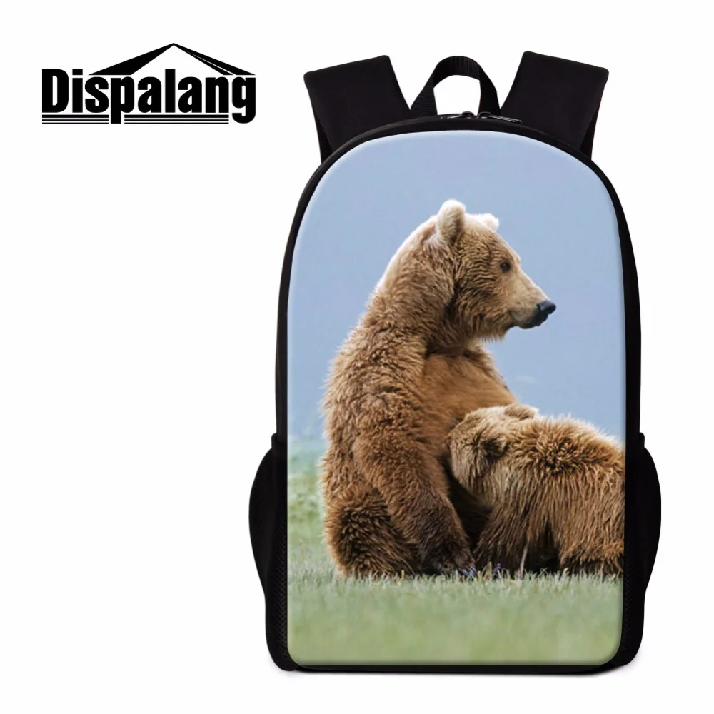 

Dispalang Bear Backpack for Children Cute Animal Pattern School Bag Stylish Bookbag for Girls Trendy Mochilas Boys Bagpack Kids