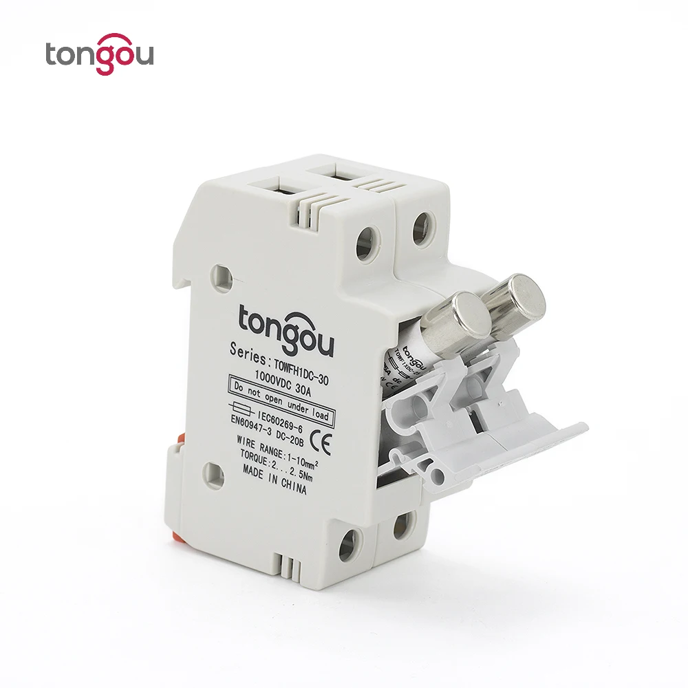 1 Set 2P Parallel Fuse Holder With DC 1000V 30A Fusible for Solar