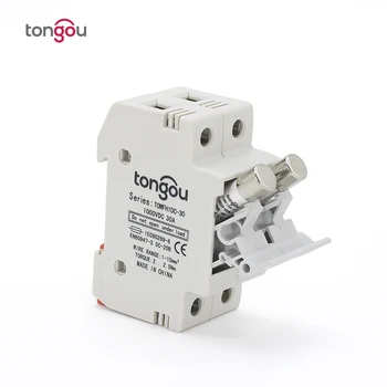 

1 Set 2P Parallel Fuse Holder With DC 1000V 30A Fusible for Solar System Protection 10*38mm