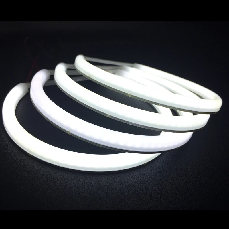 Автомобильные ангельские глазки светодиодное кольцо с ореолом хлопок фары фара дневного света авто освещение белый для BMW E46 непроектор объектив Головной фонарь