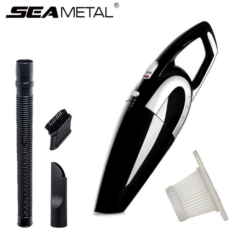 

12V Car Vacuum Cleaner 120W High Powerful 4800pa Wet And Dry Clean Portable Mini Handheld Home Auto Car Electronic Accessories