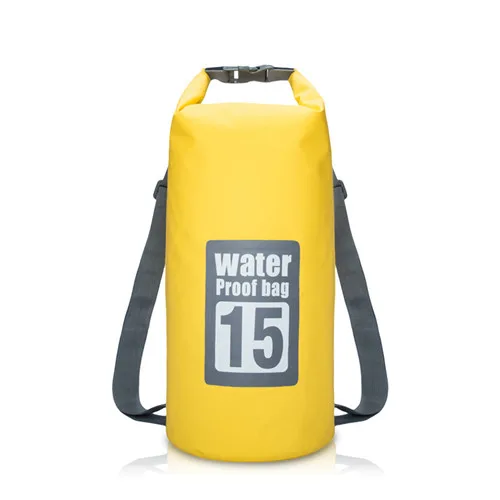 Winmax Открытый Водонепроницаемый сухой мешок рюкзак мешок сумка для хранения Рафтинг Спорт Каякинг каноэ сумки для плавания дорожные наборы рюкзак - Цвет: 15L Yellow
