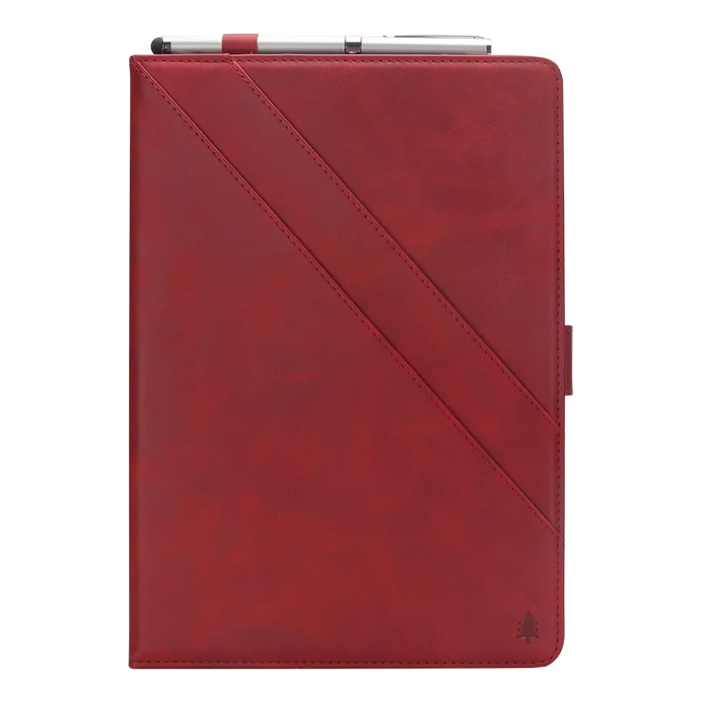 Красный Batianda многофункциональный чехол для новейшего iPad Pro 12,9 '' с функцией держателя карты iPad может заряжать карандаш - Цвет: Красный