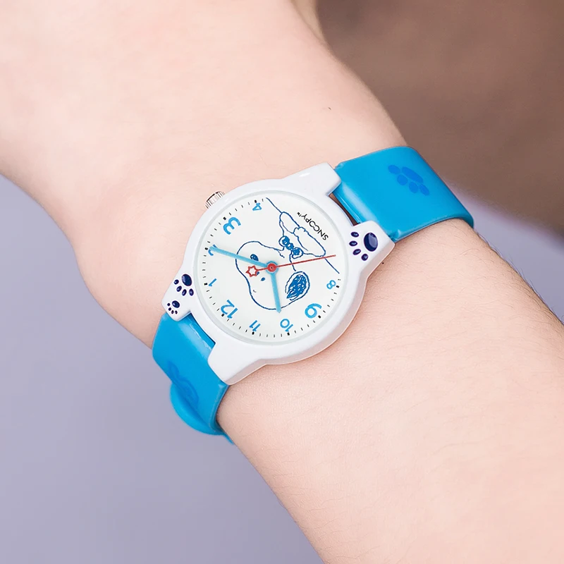 Часы наручные Snoopy детские с мультяшным рисунком Брендовые повседневные модные