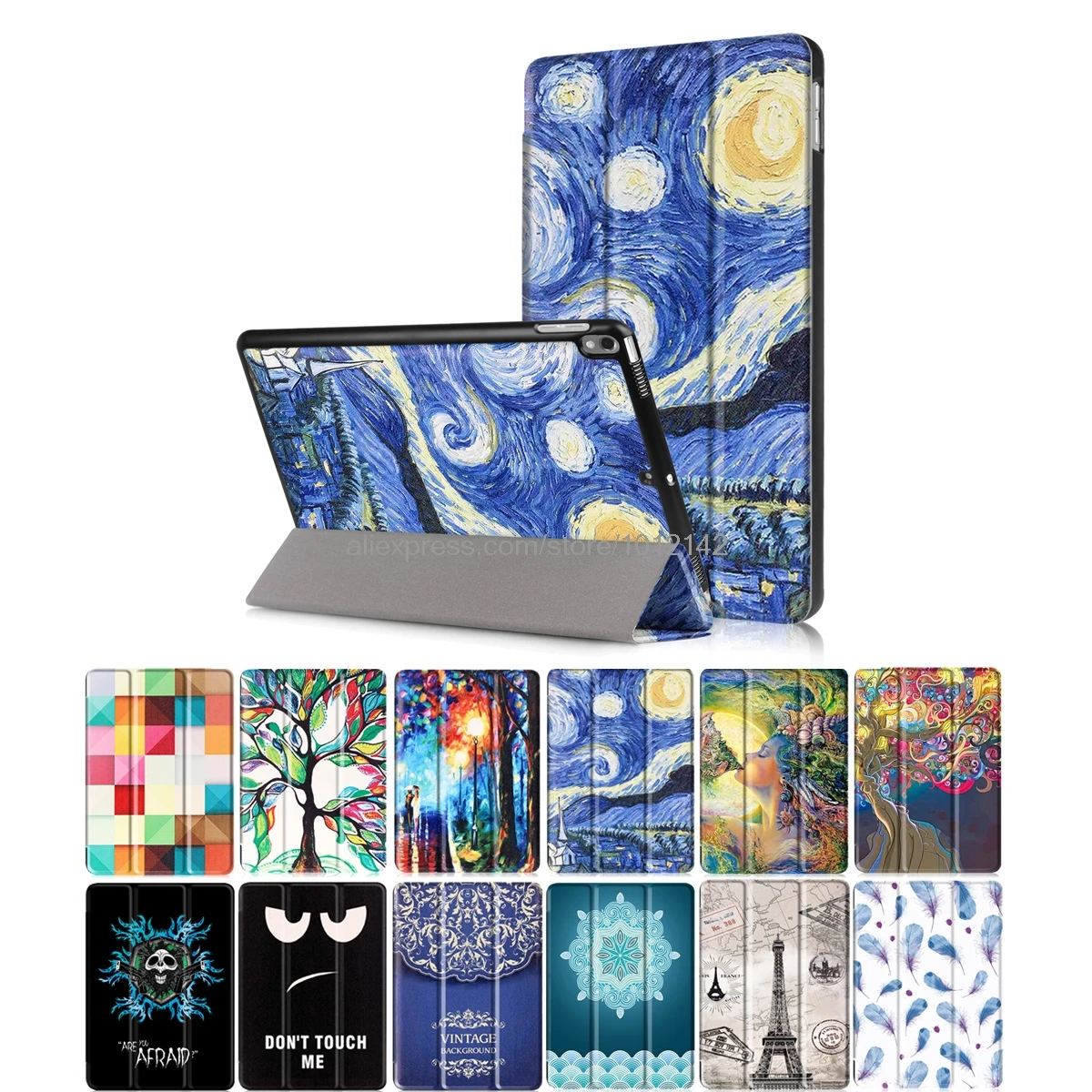 for iPad Pro 10.5" Case, Ultra Slim Smart Cover Trifold Stand with Auto