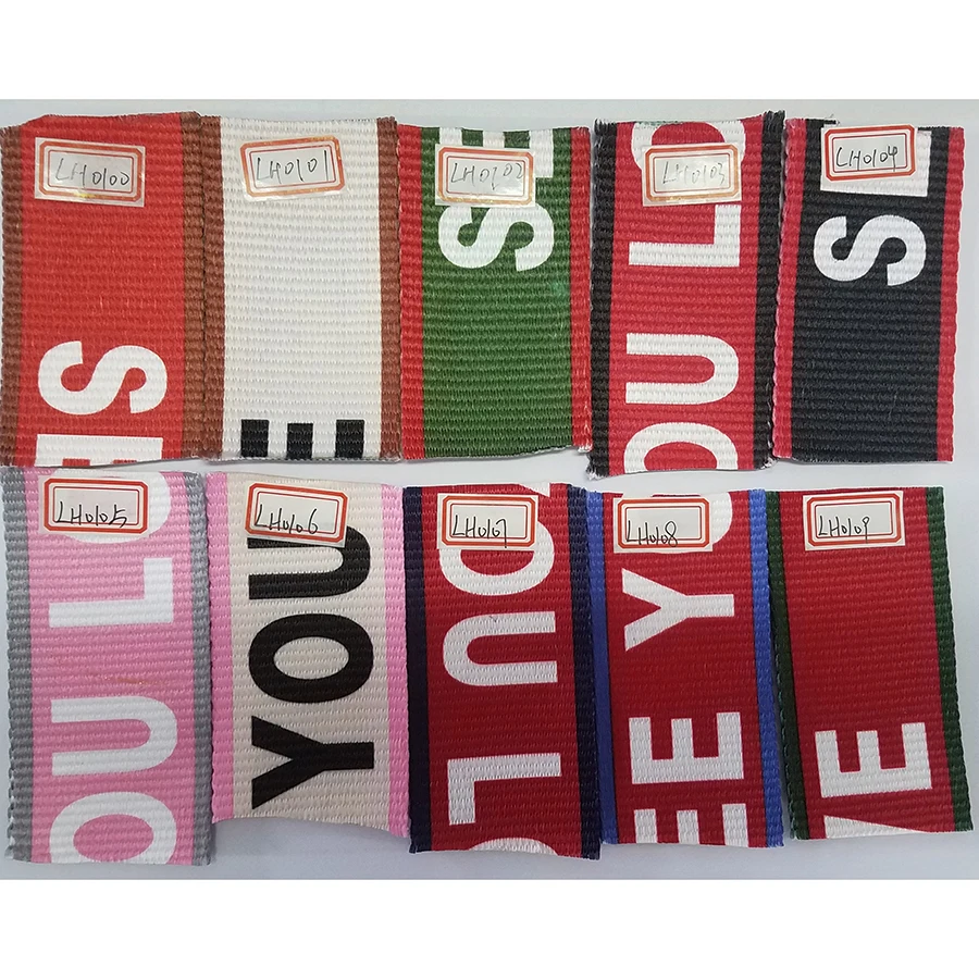 high quality printed webbing polyester webbing strap for bag strap 2