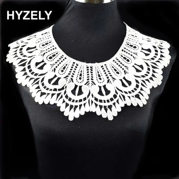 

Embroidered Polyester Flower Venise Lace Neckline Collar Embellishment Sewing Applique Trims Sewing Supplies BW074