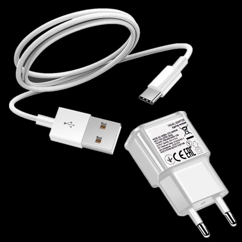 Настенное зарядное устройство USB Type-C 1 м для Samsung S8 S9 S10 S10e A8 Plus A9 2018 A5 A7 A3 2017 A50 A40 A30 A70