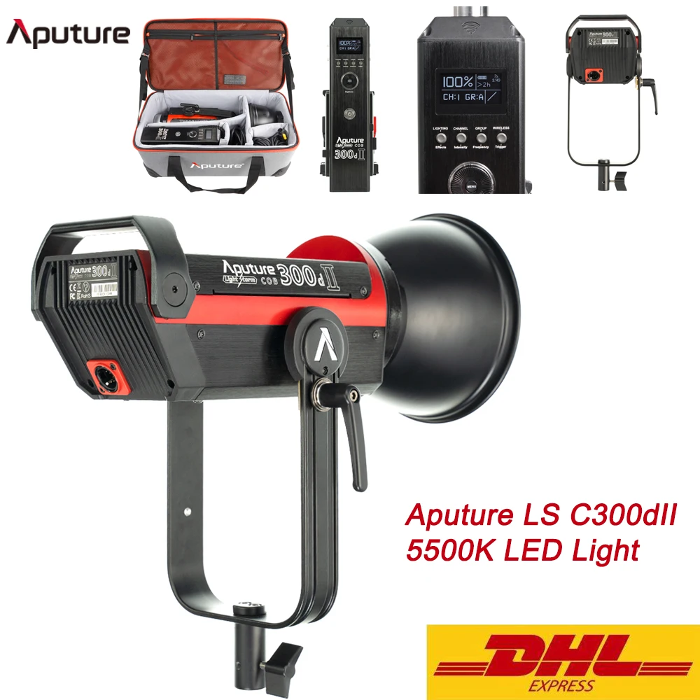 Aputure LS C300dII C300d 2 5500K светодиодный COB дневсветильник лампа с креплением Bowens 300d II