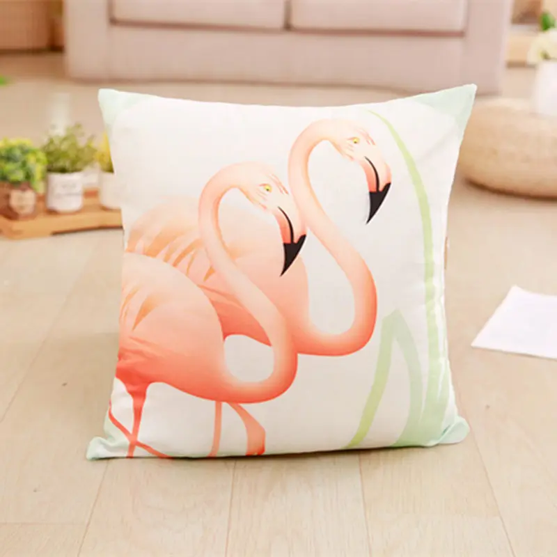 1 шт. 45 см* 45 см Лидер продаж Фламинго плюшевая подушка красивые, из плюша подушка для дома украшения подарки на день рождения для девочек; подарки - Цвет: 2