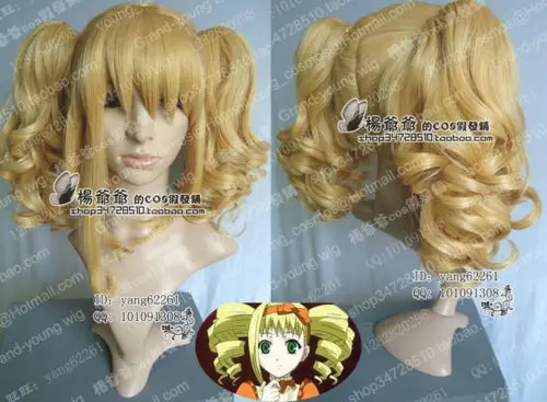 

free shipping Black Butler Kuroshitsuji Elizabeth New Cosplay Wig Pretty Style Full Wig Hair