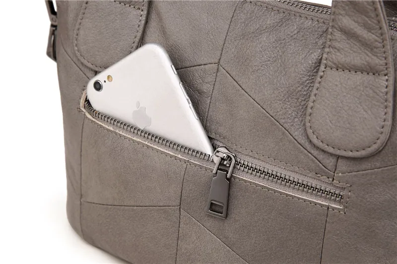 MJ Women Genuine Leather Bag Female Real Cow Leather Handbag Small Tote Bags Ladies Shoulder Handbag Messenger Bag for Women (10)