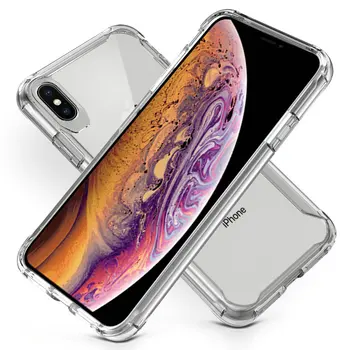 

30pcs/lot For iPhone XS Max XR XS Case Drop Protection Scratch Resistant Crystal Slim Tough Armor Hard Case For iPhone 8 Plus 7