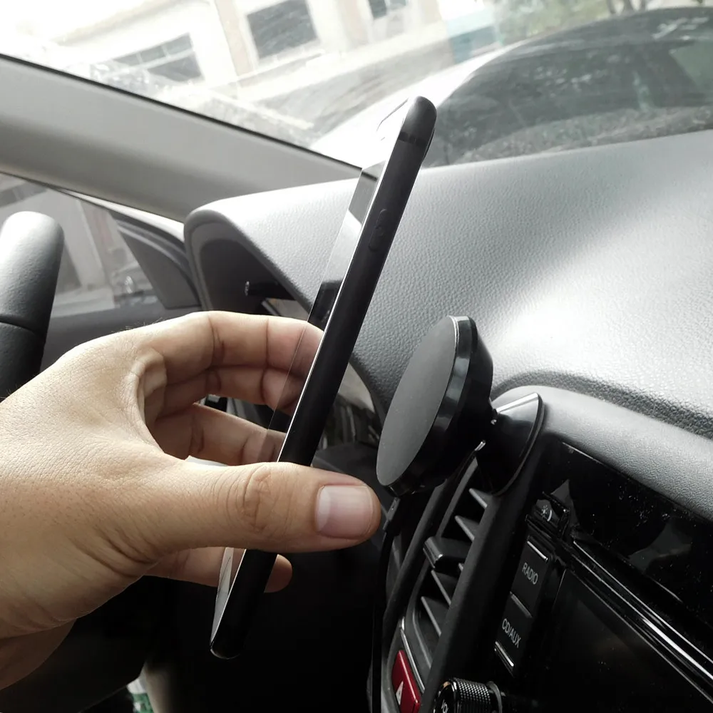 Магнитное автомобильное зарядное устройство с креплением на вентиляционное отверстие Qi Беспроводная зарядка для samsung Note 9 магнитное крепление на вентиляционное отверстие зажим ABS Магнит силикон
