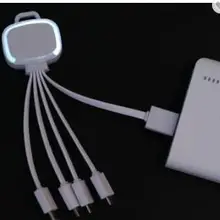 Пользовательские мульти 5 в 1 Micro Зарядка через usb кабель для передачи данных, 250 шт. в партии