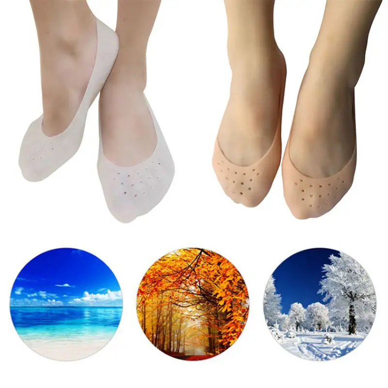 1 пара, дышащие, увлажняющие носки для ног, полная длина, удобные ...