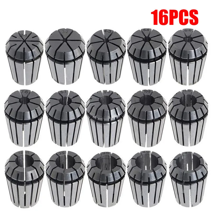 16PCS ER25 1-16mm Spring Collet Set For CNC Engraving Machine Milling Lathe Tool Durable Quality 16PCS ER25 1-16mm Spring Collet Set For CNC Engraving Machine Milling Lathe Tool Durable Quality