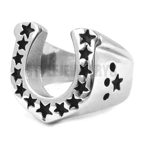 Wholesale Classic U-Shaped Ring Stainless Steel Jewelry Cross Ring SWR0028B