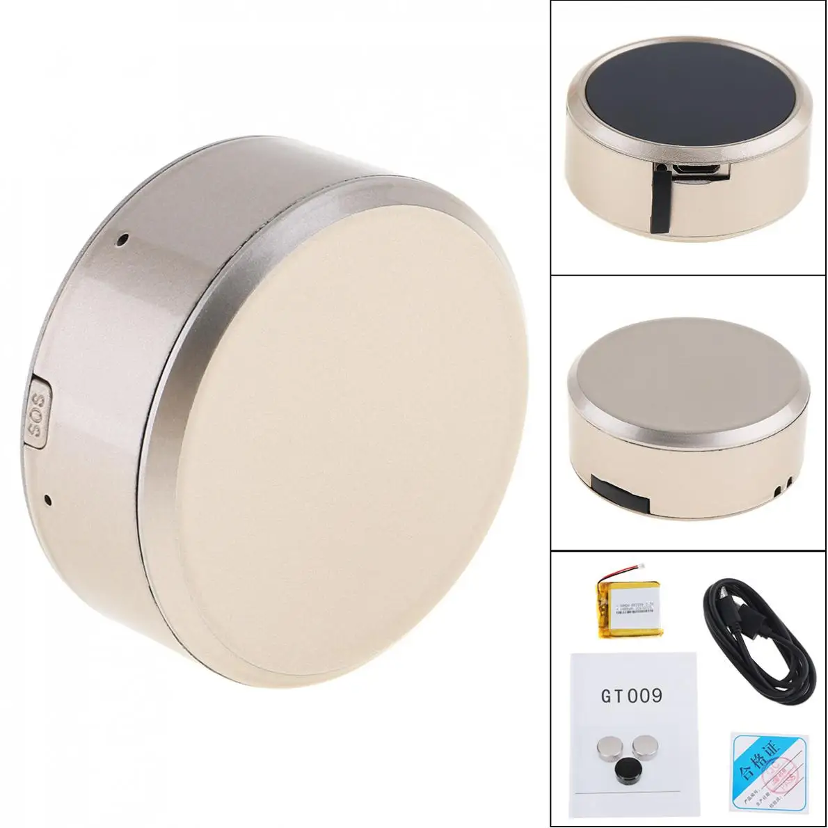 

GT009 Waterproof Mini GPS Tracker Locator SOS Alarm GSM GPRS Tracking Device Google Map for Car Motorcycle Kids Children Pet Dog