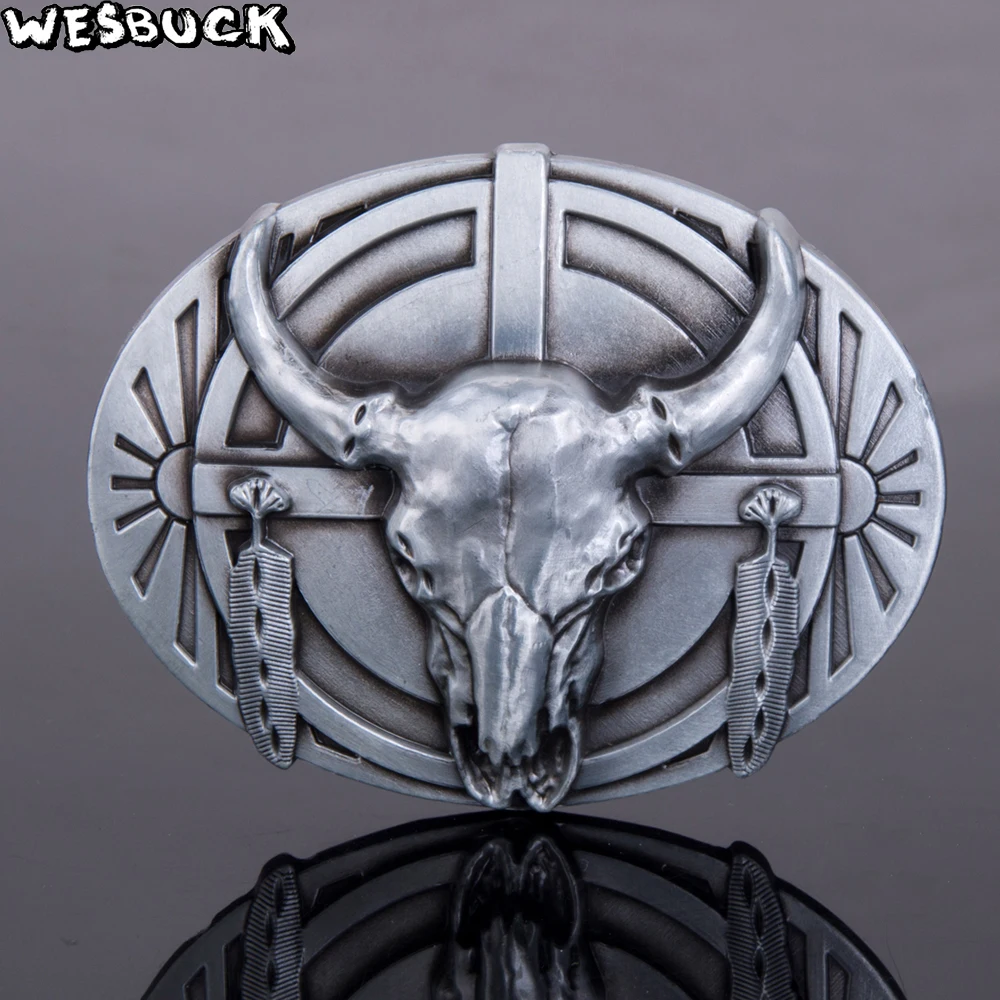 Wesbuck Brand большой бык пряжки ремня для мужчин женщин Прохладный Western Buckles металла Ковбой Пастушка Fivela Marvel букле Ceinture