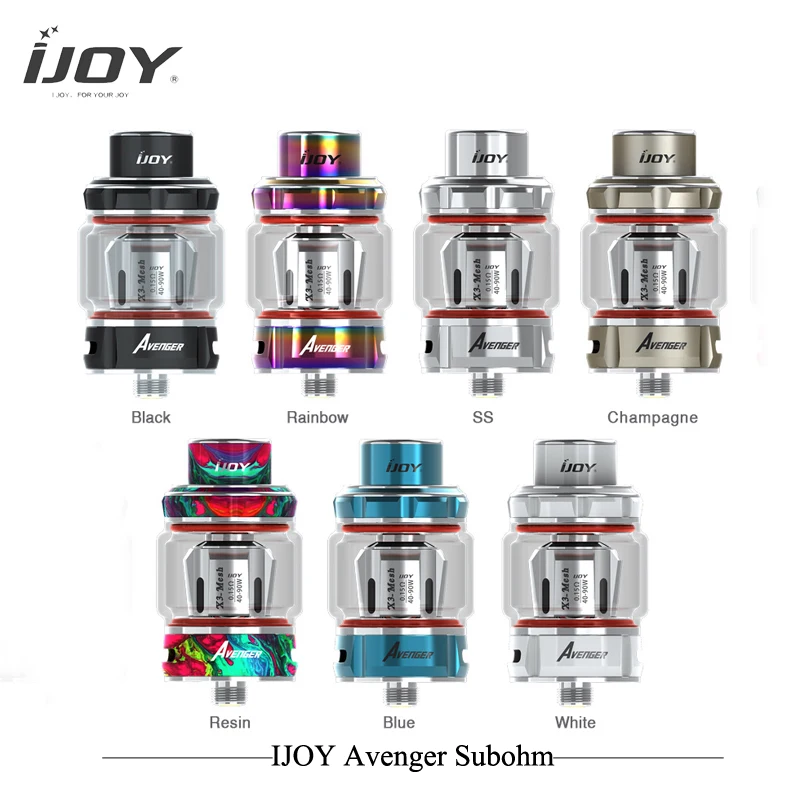 Оригинал IJOY Мститель Subohm бак 3,2/4,7 м Ёмкость распылитель с X3-Mesh X3-C1S голову E-сигареты подходят IJOY «мстители»