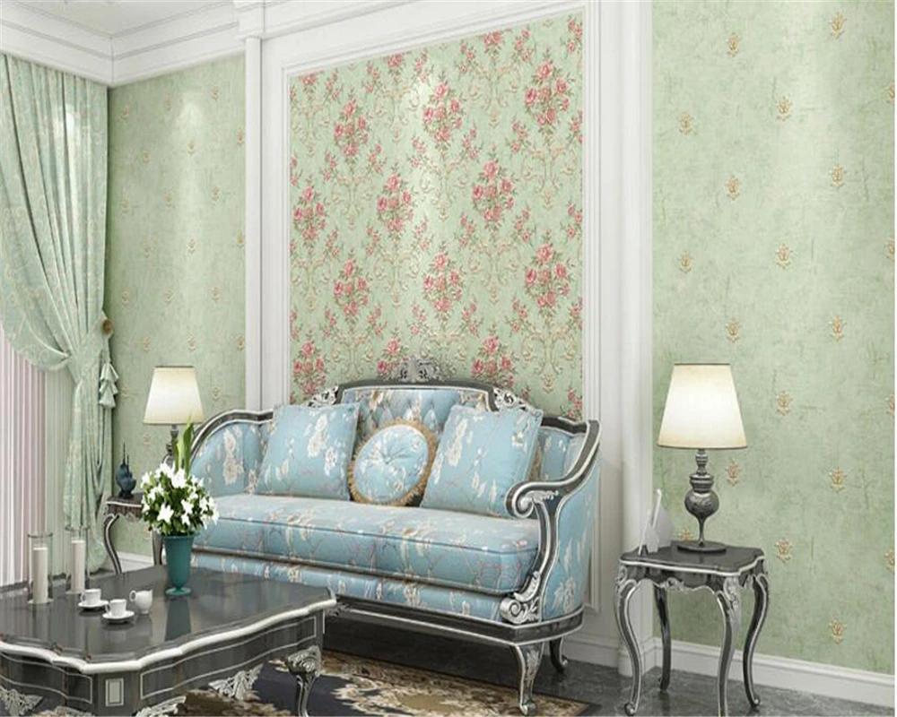 beibehang American Pastoral ancient big flower fine press nonwoven fabric 3d wallpaper bedroom living room TV background behang beibehang American Pastoral ancient big flower fine press nonwoven fabric 3d wallpaper bedroom living room TV background behang