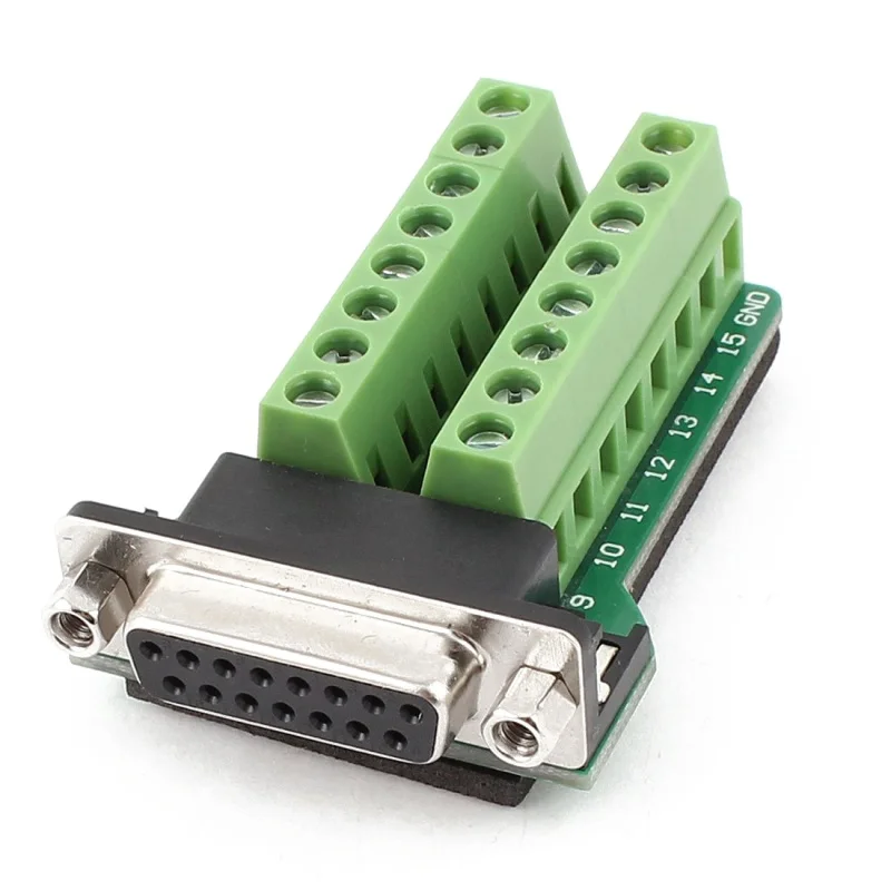 FULL-DB15 D-SUB VGA 15pin Женский адаптер Jack терминал Breakout PCB плата | Электроника