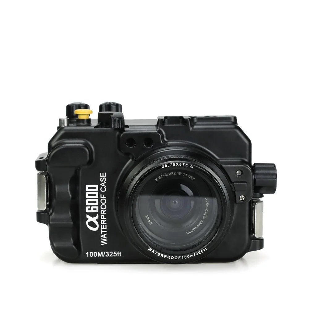 Pro 325ft 100m Underwater Diving Dive Seafrogs Waterproof Case Housing Aluminum For Sony A6000