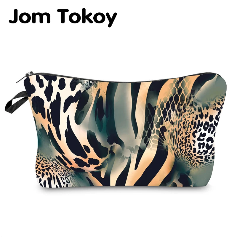 

Jom Tokoy Water Resistant Makeup bag Printing Leopard Cosmetic Bag Organizer Bag Women Multifunction Beauty Bag hzb972