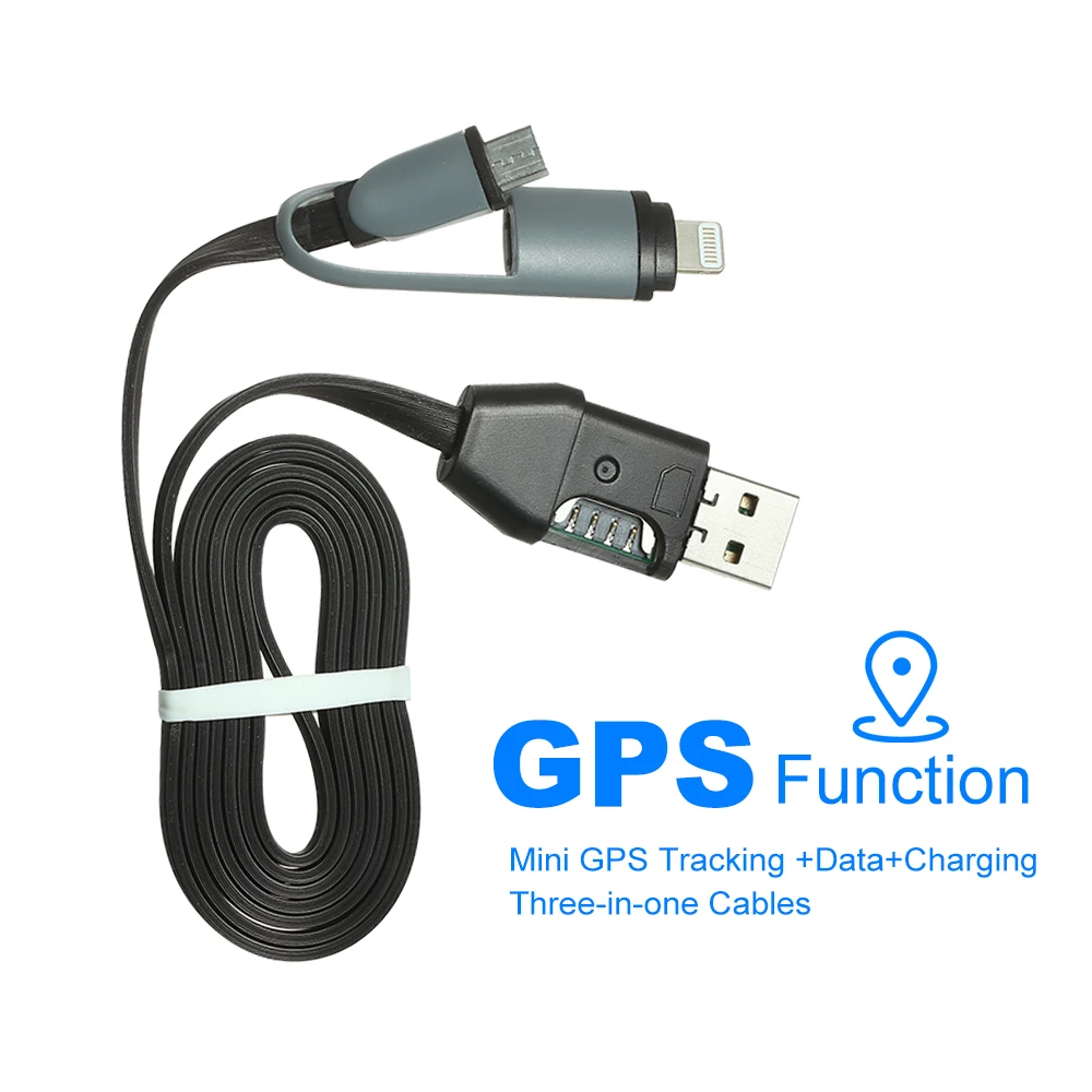 Mini GPS Tracking +Data+Charging Three in one Cables GPS Tracking