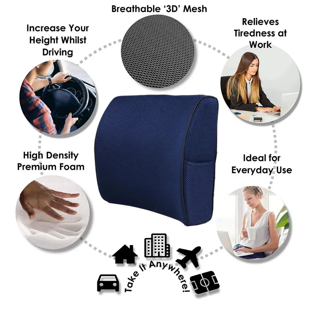 Full Lumbar Back Support Cushion for Home Office Chair Car Seat Back Pain  Relief Improve Posture Bl15760 - China Back Support, Back Support Cushion