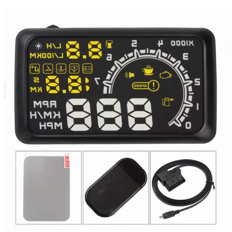 

Head up Display Car HUD OBD Display Vehicle Speed Electronic Car Display Speedometer Windshield Hud Obd2 Display