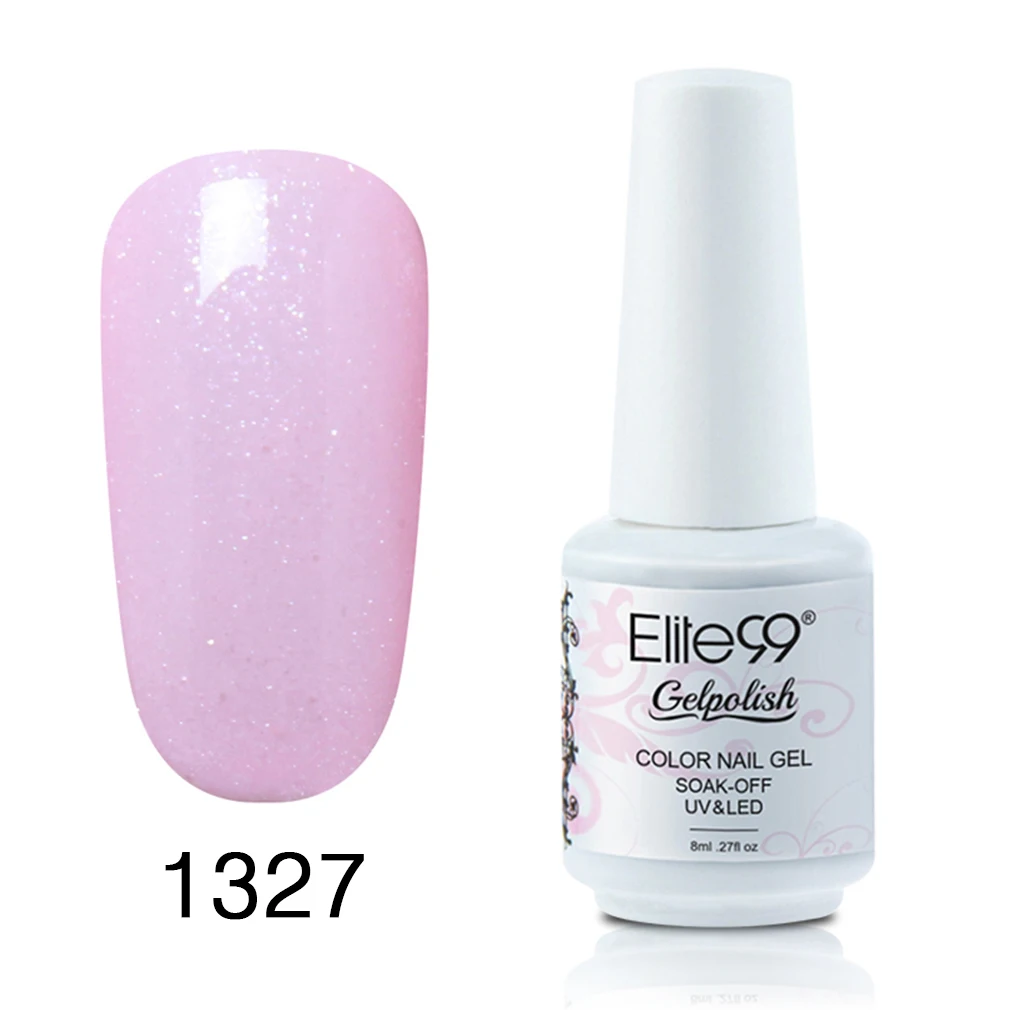 Elite99, 8 мл, дизайн, замачиваемый Цветной Гель-лак для ногтей, белый+ розовый набор для французского маникюра, набор, бесплатно, сделай сам, советы для украшения ногтей