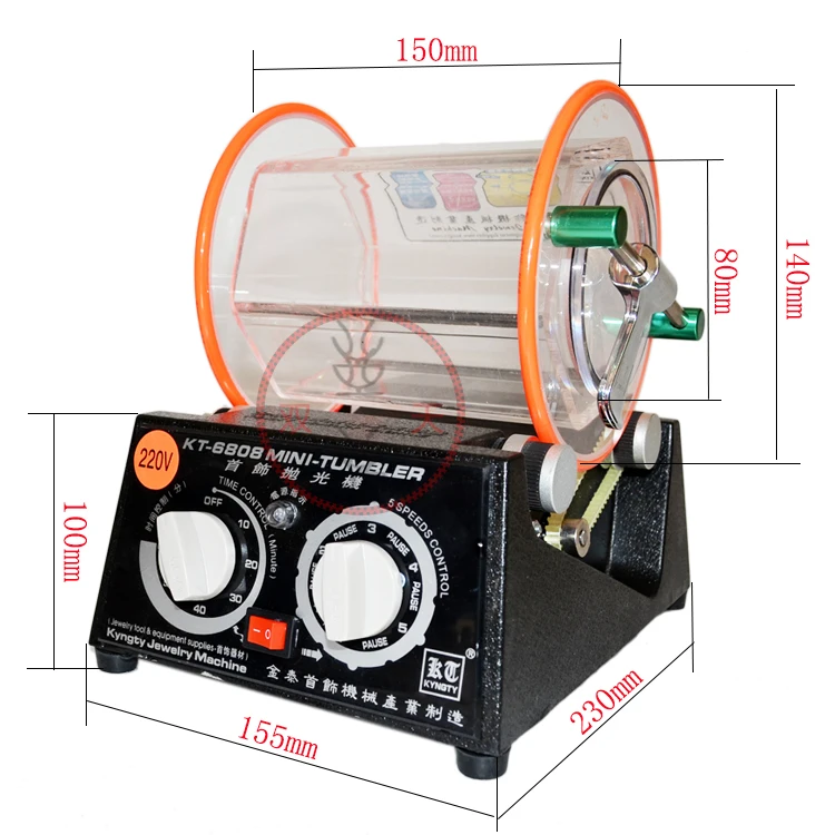 220 в емкость 3 кг вращающийся тумблер станок для полировки ювелирных украшений полировщик роторная отделка