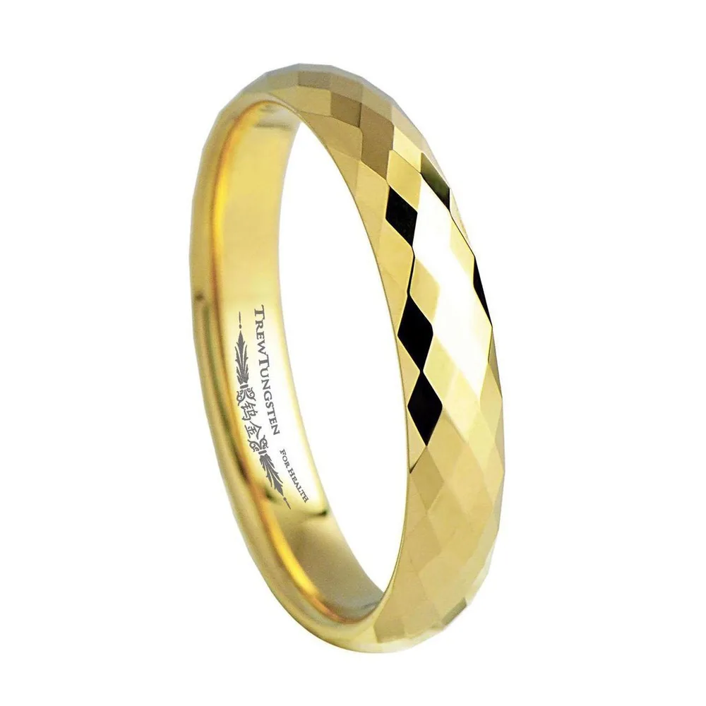 

288 DiamondFaceted Style Women's Tungsten Band Width - 3.5mm /TURI0002GL /customize engraving
