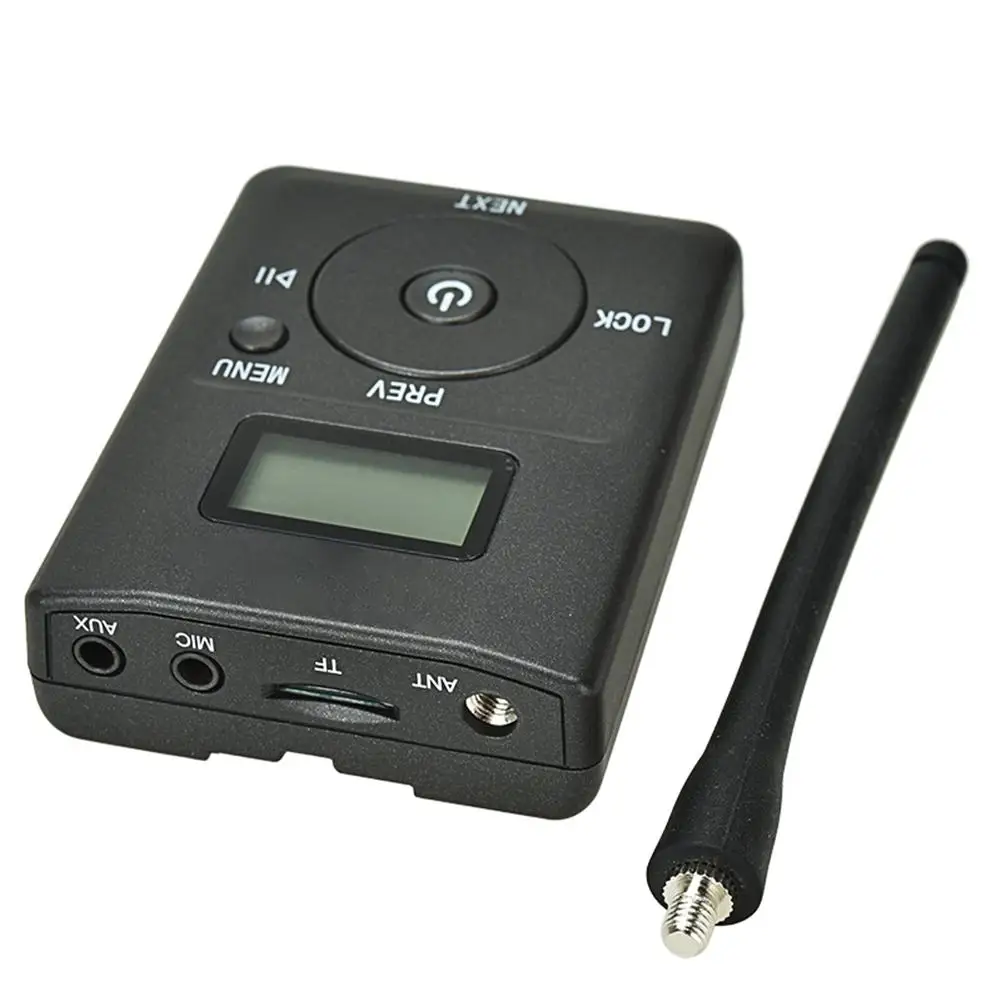 

Car Vehicle Portable Wireless FM Audio Transmitter Guide Conference Square Dance MP3/4 3.5MM AUX Low-power Stereo