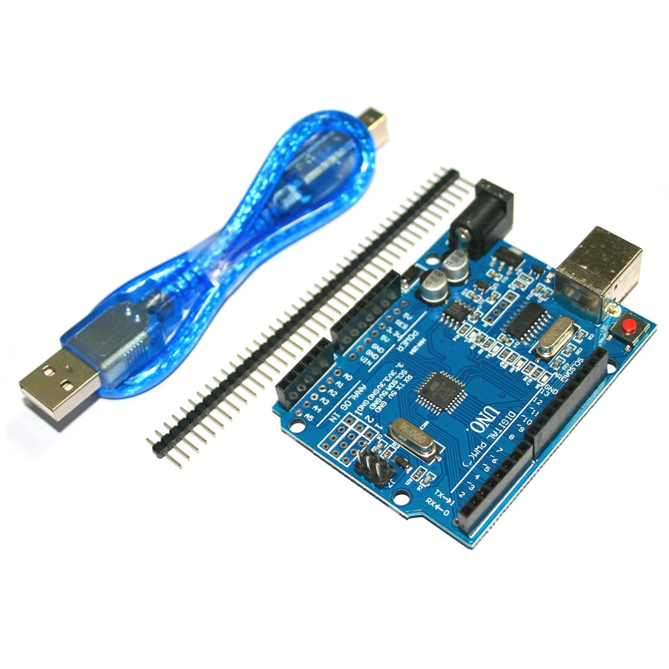 

high quality One set UNO R3 (CH340G) MEGA328P for arduinos UNO R3 + USB CABLE ATMEGA328P-AU Development board