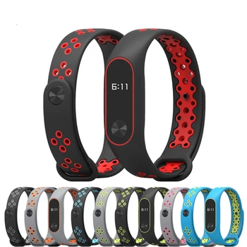 

Amazfeel Smart Band Accessories For Xiaomi Mi Band 2 Bracelet Strap Mi band 2 Silicone Strap Sport Breathable wrist band