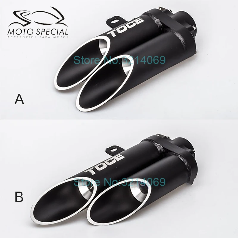 

Laser Marking TOCE Universal Motorcycle Pipe Exhaust Silencer For Z900 Z800 R1 R6 MT03 GSXR CBR1000RR Motorbike Muffler Escape