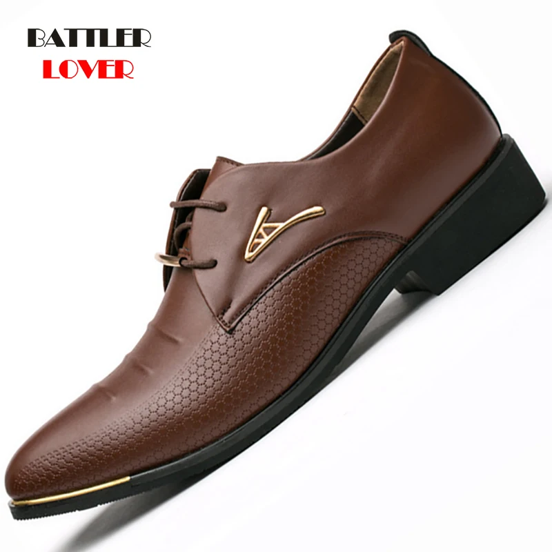 2019 men dress shoes male formal business work soft shoes men