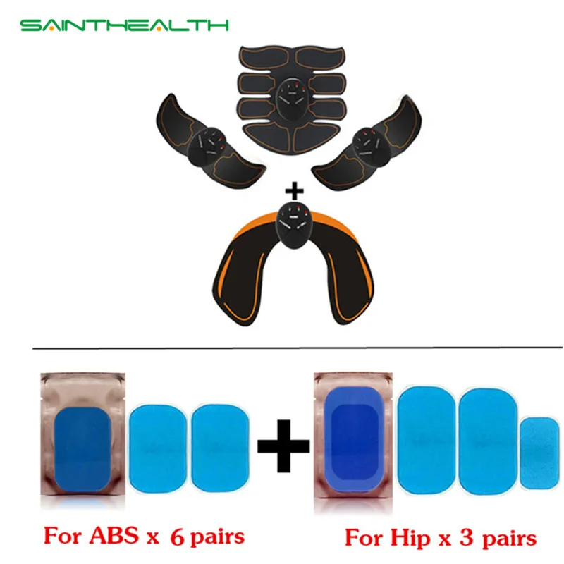 Unisex Smart Electric muscle stimulator Abdominal ABS ems Hip Trainer fitness Buttocks Shaper Weight loss slimming Massage Belt