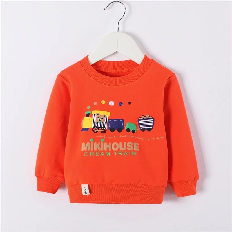 Весенне-осенняя футболка; детские толстовки; Детские свитшоты; свитер с длинными рукавами и рисунком; спортивная одежда для маленьких мальчиков и девочек; пуловер; одежда