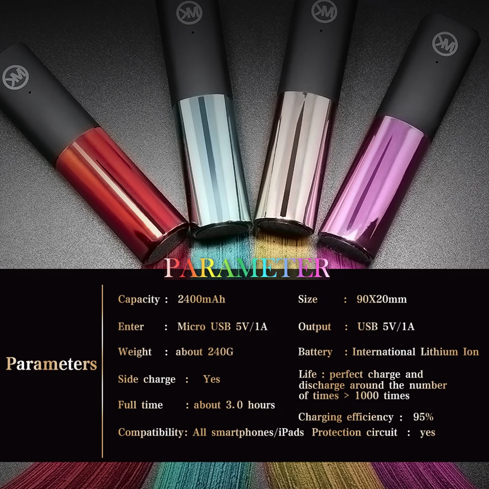 WK Cute Mini Power Bank Powerbank Portable Charger Cargador Portatil for iPhone X Samsung Xiaomi Bateria Externa Power Bank Mi 8