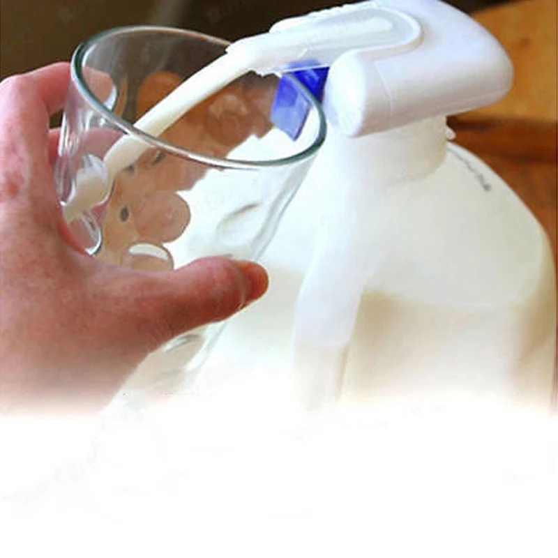 

Portable Electric Automatic Drink Dispenser Tap Milk Spill Proof White Drink Dispenser can CSV